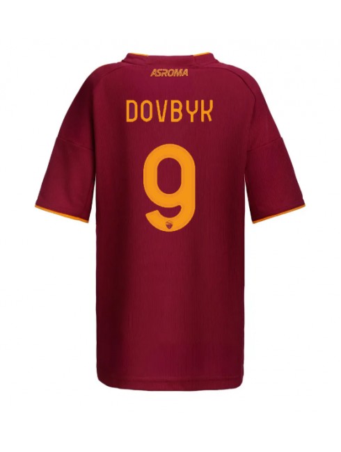 AS Roma Artem Dovbyk #9 Heimtrikot für Frauen 2025-26 Kurzarm AS Roma Artem Dovbyk #9 Heimtrikot für Frauen 2025-26 Kurzarm